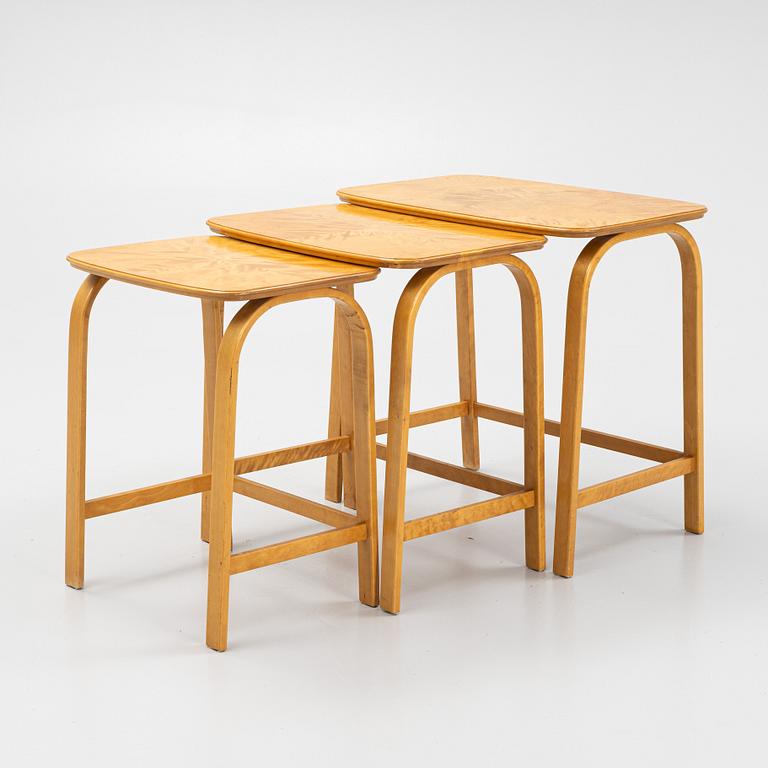 Axel Larsson, satsbord, 3 delar, Swedish Modern, SMF (Svenska Möbelfabrikerna Bodafors), 1930-40-tal.