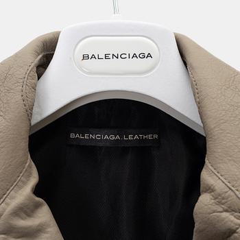 Balenciaga, a leather jacket, size 36.