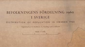 SKOLKARTOR, "Sverige" resp "Öresund". 1900-talets andra hälft.