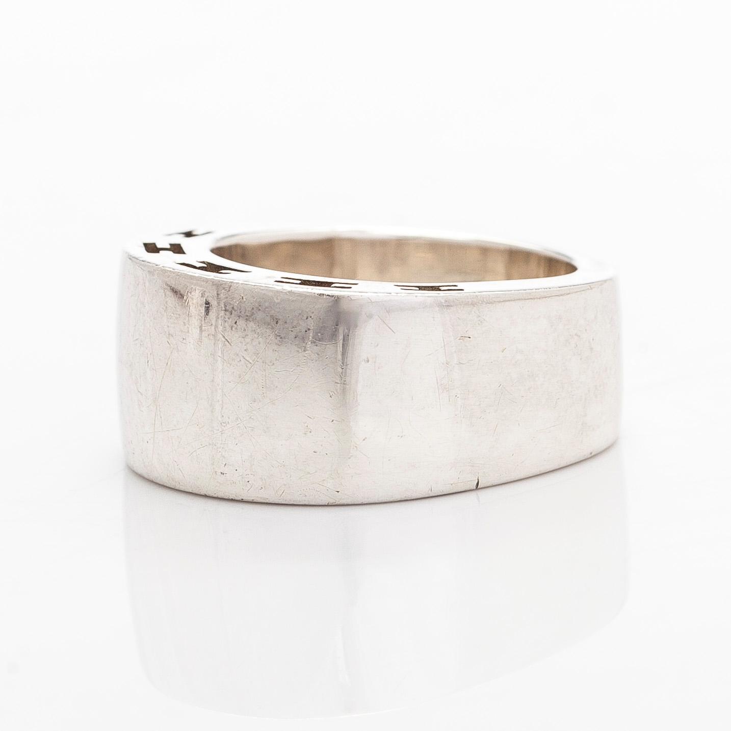 Hermès, ring, "Clarte", sterlingsilver.
