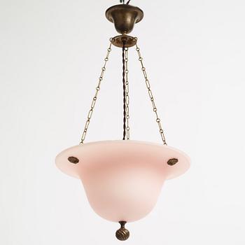 Erik Tidstrand, a model "25090" ceiling lamp, Nordiska Kompaniet, Sweden, circa 1923.