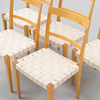 Bruno Mathsson, five 'Mimat' chairs, Bruno Mathsson International, Värnamo, 1995-2001.