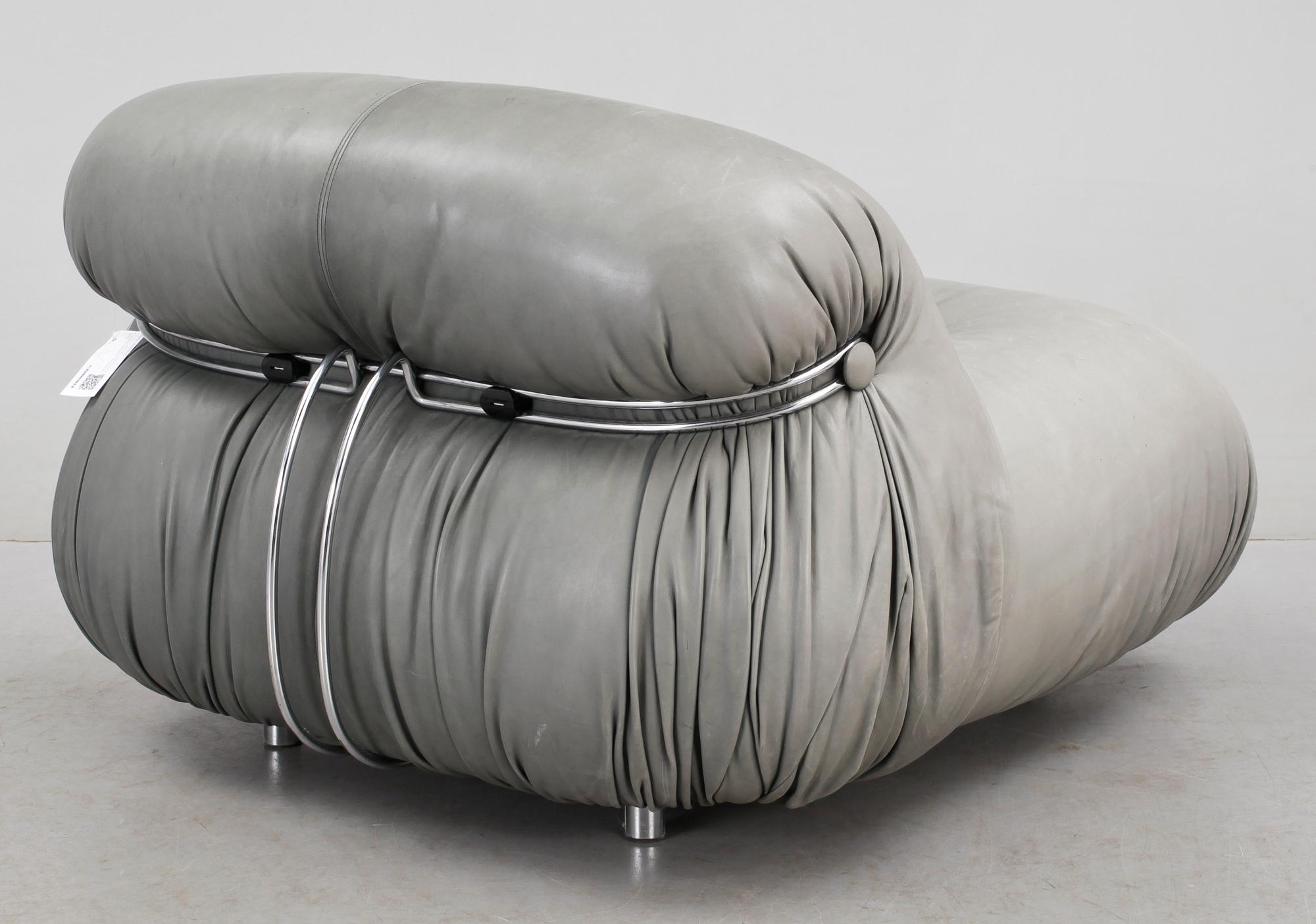 FÅTÖLJ, Afra & Tobia Scarpa, Cassina, "Soriana", formgiven 1970.