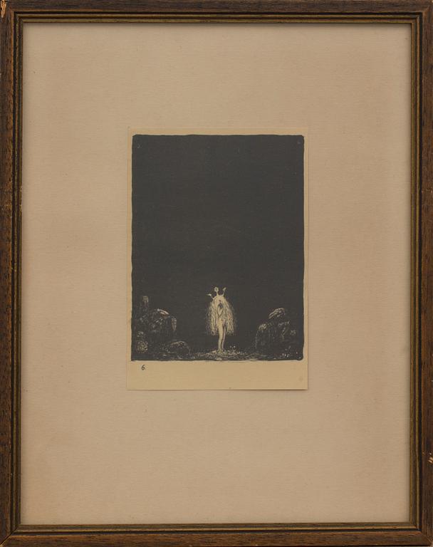 JOHN BAUER, litografi, ej sign.