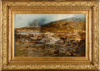 OKÄND KONSTNÄR, olja på duk, England, 1800-tal.