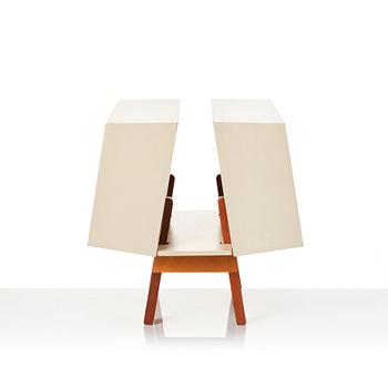 Ernest Race, a "Penguin Donkey Mark II" bookshelf, Isokon, England, 1960s.