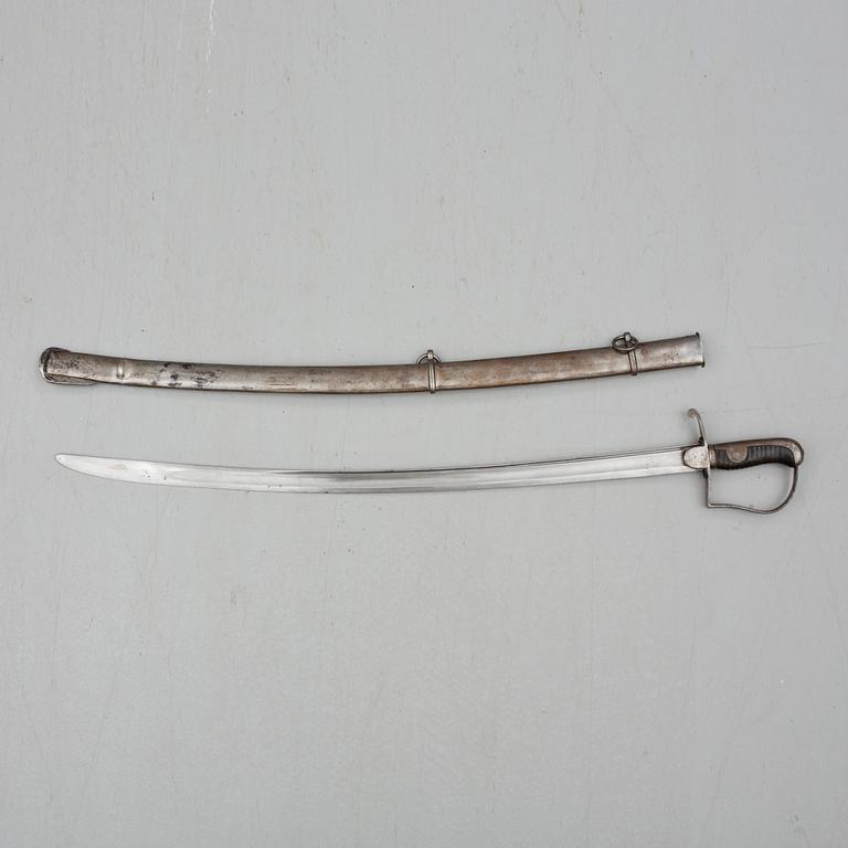 SABEL, för manskap inom artilleriet, m/1831, Sverige.