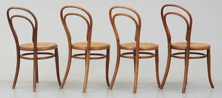 STOLAR, 4 st, Thonet, Wien, 1900-talets första hälft.