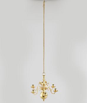 A small baroque style chandelier from the mid 20th century.