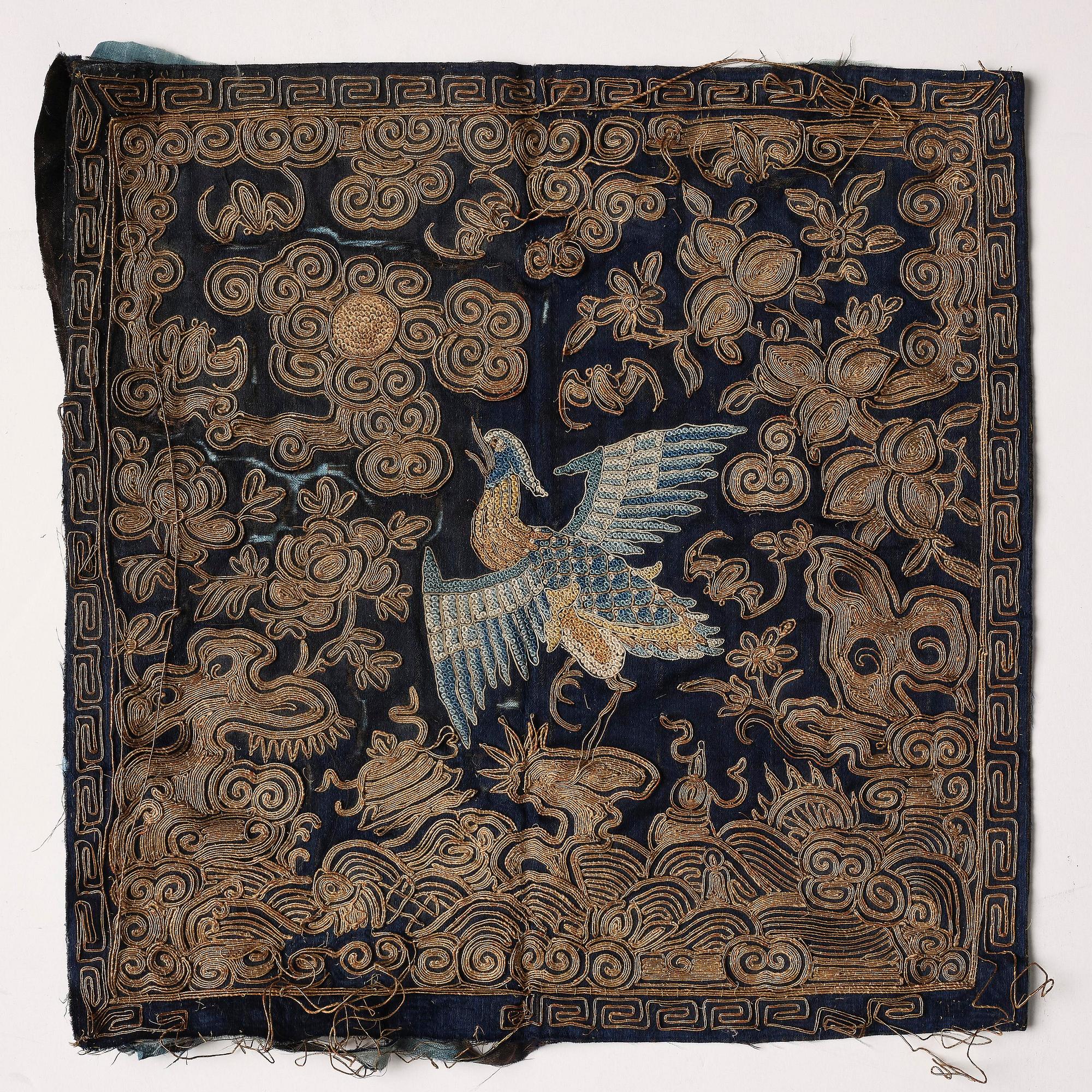 A group of six 'Buzi', Qing dynasty, 19th century.
