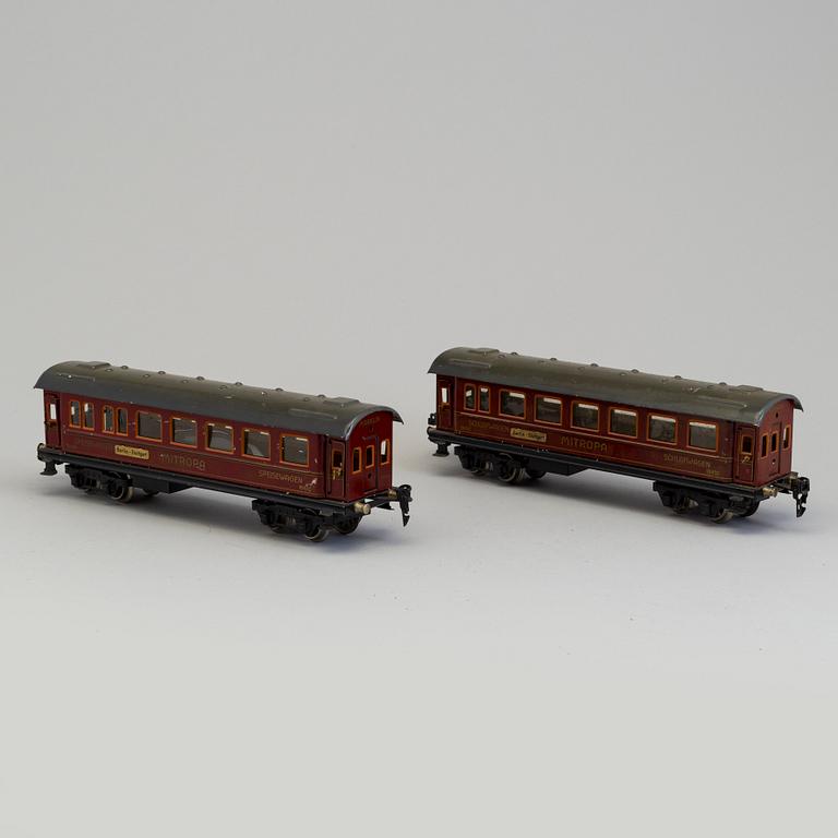 TÅGDELAR, 18 delar, bland annat Märklin, bing wercke, Karl Bub, Tyskland 1900-talets första hälft.