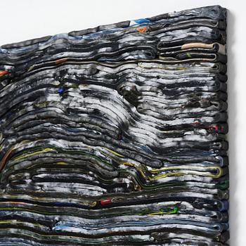 Matthias van Arkel, "Stripe Painting Black".