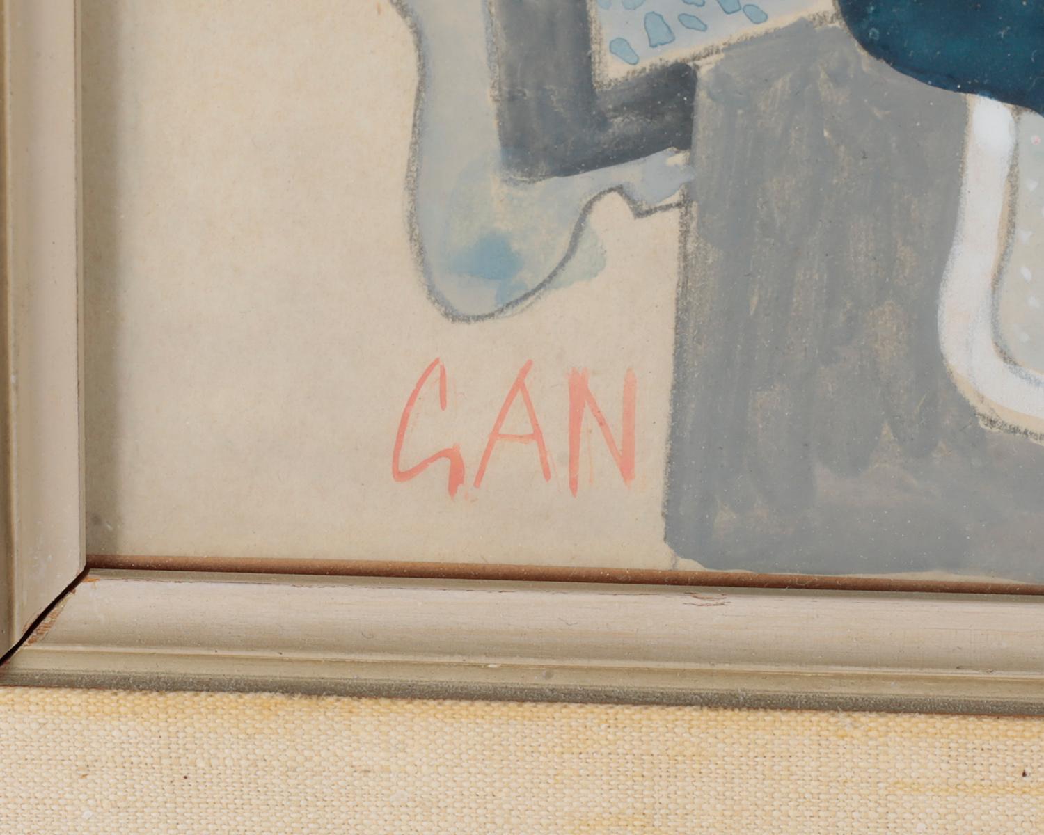 GÖSTA ADRIAN-NILSSON, mixed media, signed.