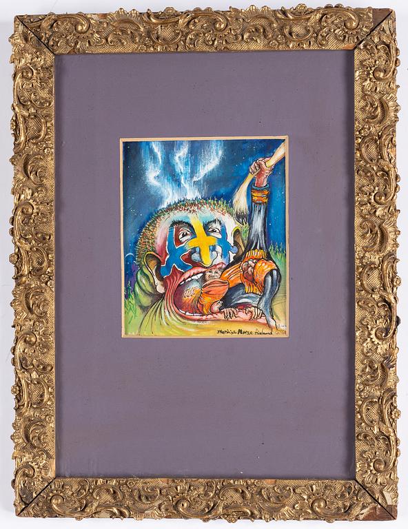 Ulf Rahmberg, gouache, signed and dated -81 verso.