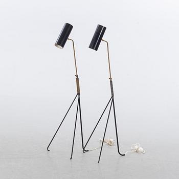 GOLVLAMPOR, ett par, 1950/60-tal.