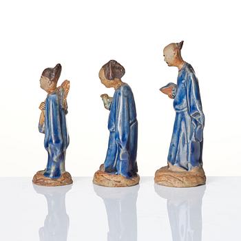 A group of seven Chinese sculptures, early 20th Century.