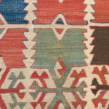 Antik Anatolisk Aksaray kelim, ca 389 x 159 cm.