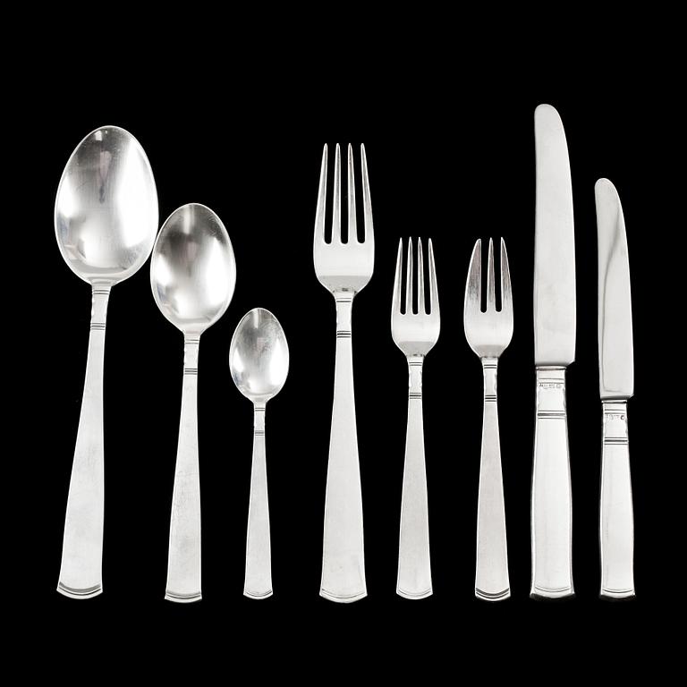 BESTICKUPPSÄTTNING, 112 delar, silver, "Rosenholm", GAB, 1900-tal.