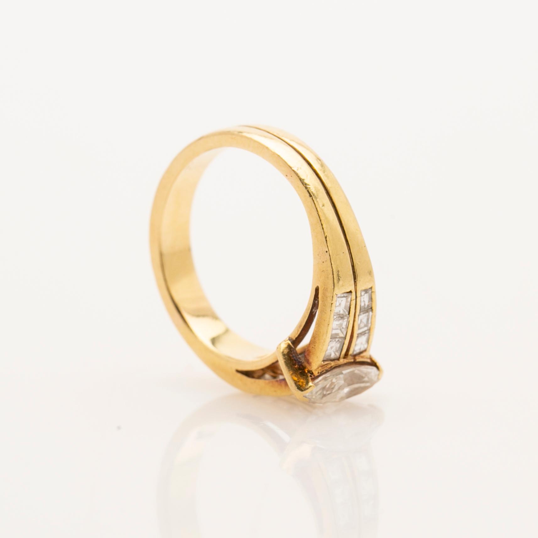 Ring, 18k med diamanter, Willy Wiemann.