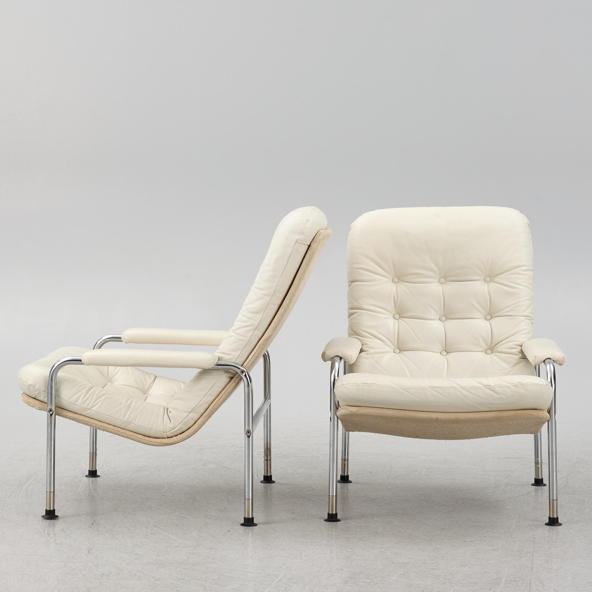 Fåtöljer, ett par, 1900-talets andra hälft.