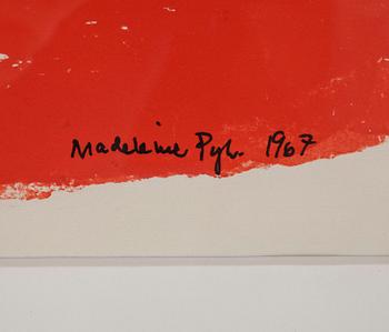 MADELEINE PYK, gouache, signerad och daterad 1969.