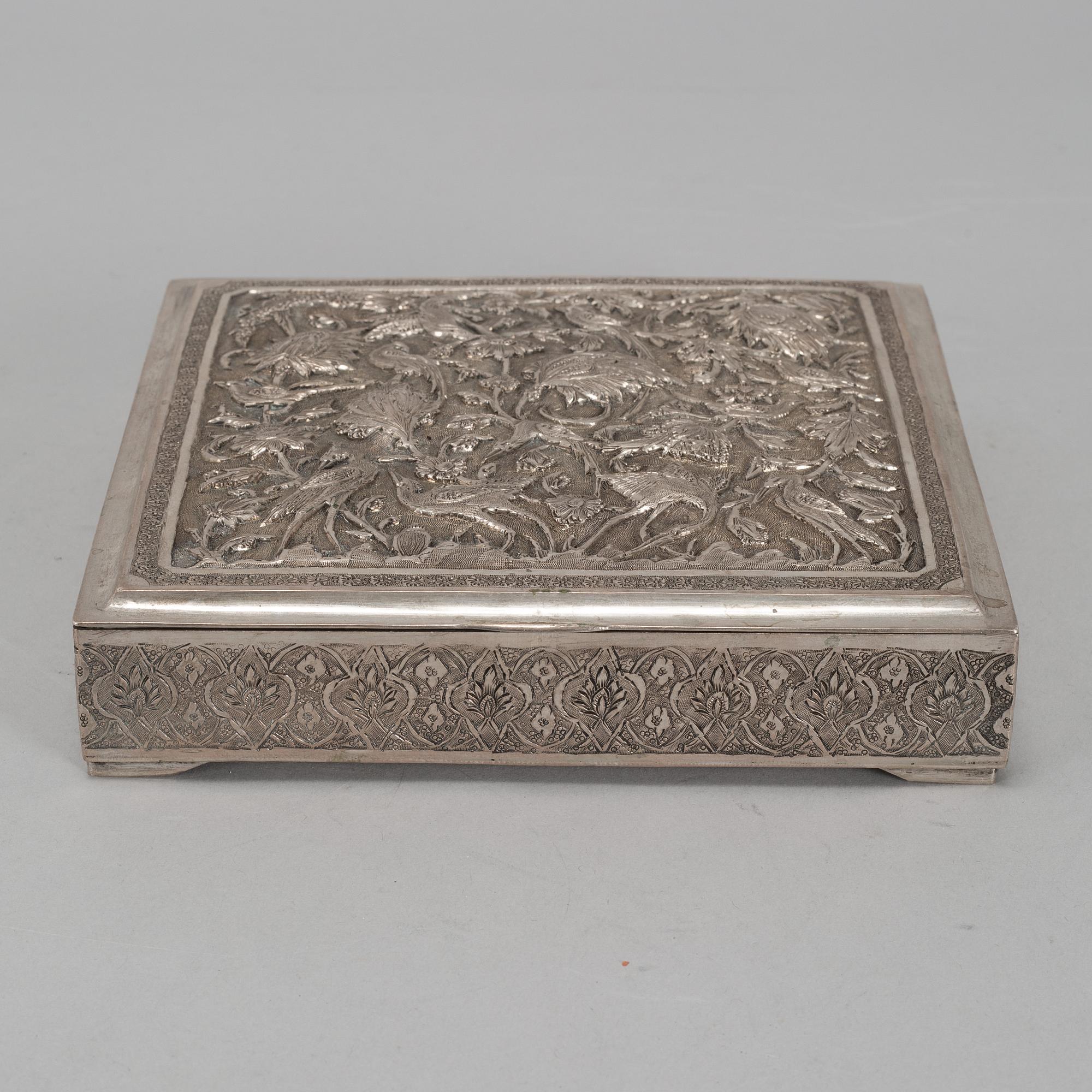 A silver box, first half of the 20th century.