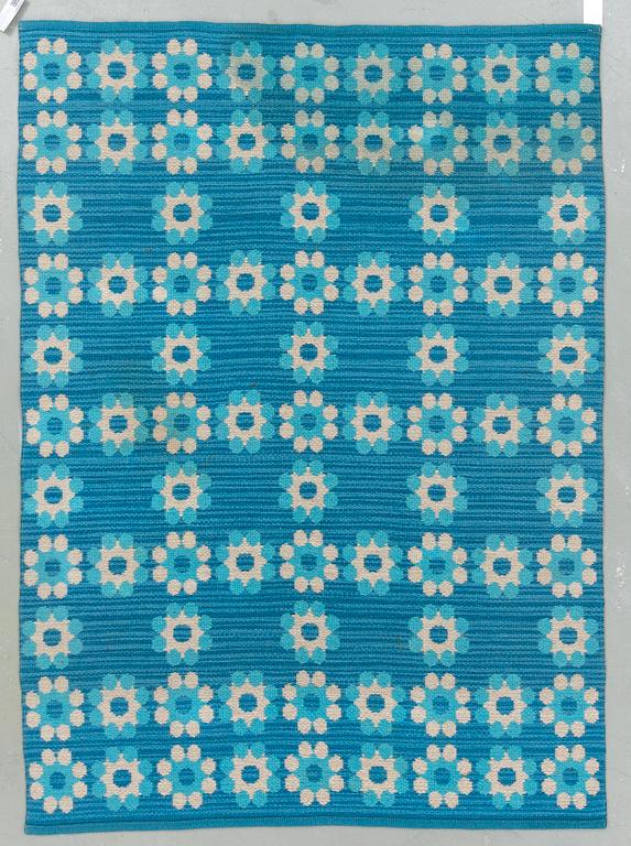 MATTA, dubbelvävd, Berit Woelfer, monogramsignerad BW . Ca 192x138 cm.
