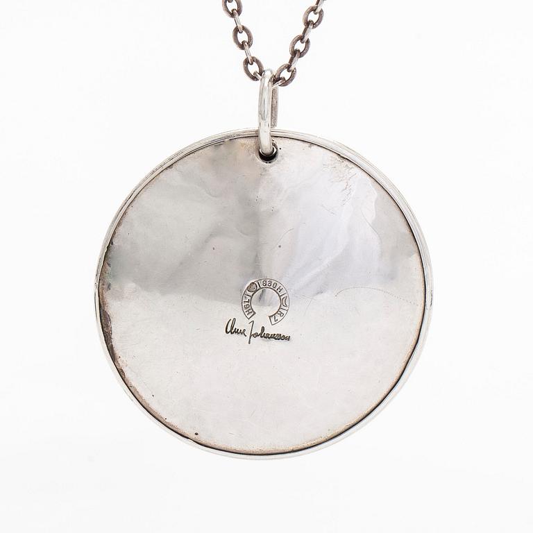 Owe Johansson, a silver necklace, Helsinki 1970.