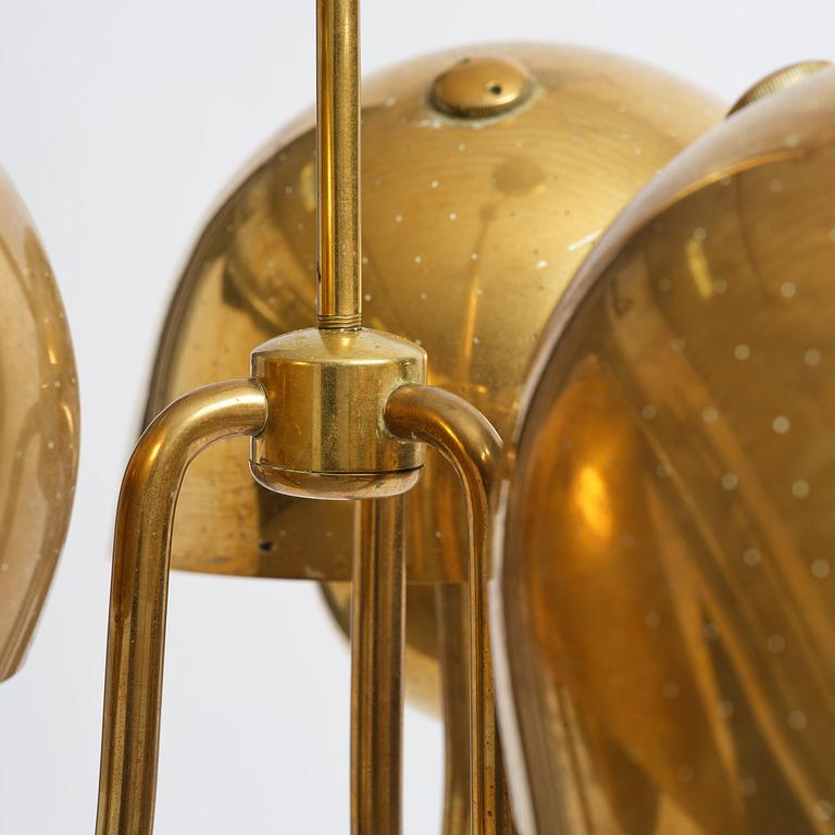 Carl-Axel Acking, taklampa, modell "958", Bröderna Malmströms Metallvarufabrik, Malmö, 1940-tal.