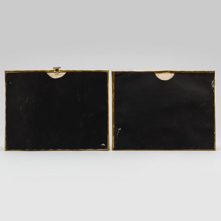Two watercolors, Qing dynasty, 19th century.