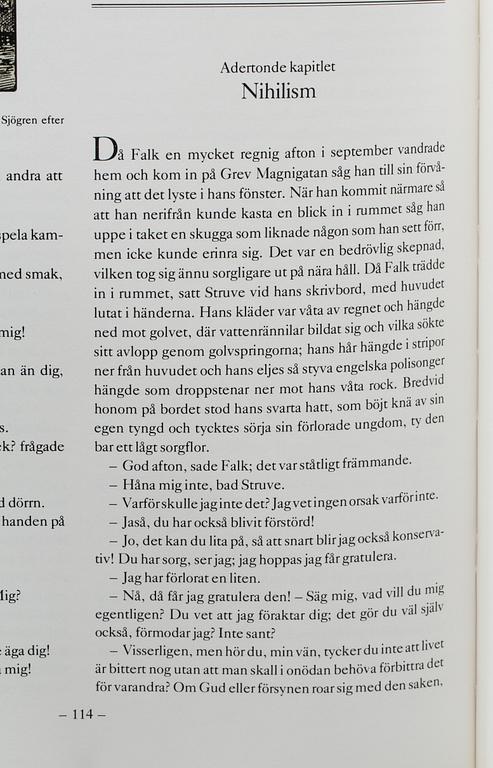 PRAKTBAND, RÖDA RUMMET, August Strindberg, numrerad 563/777. Forum, Borås, 1979.