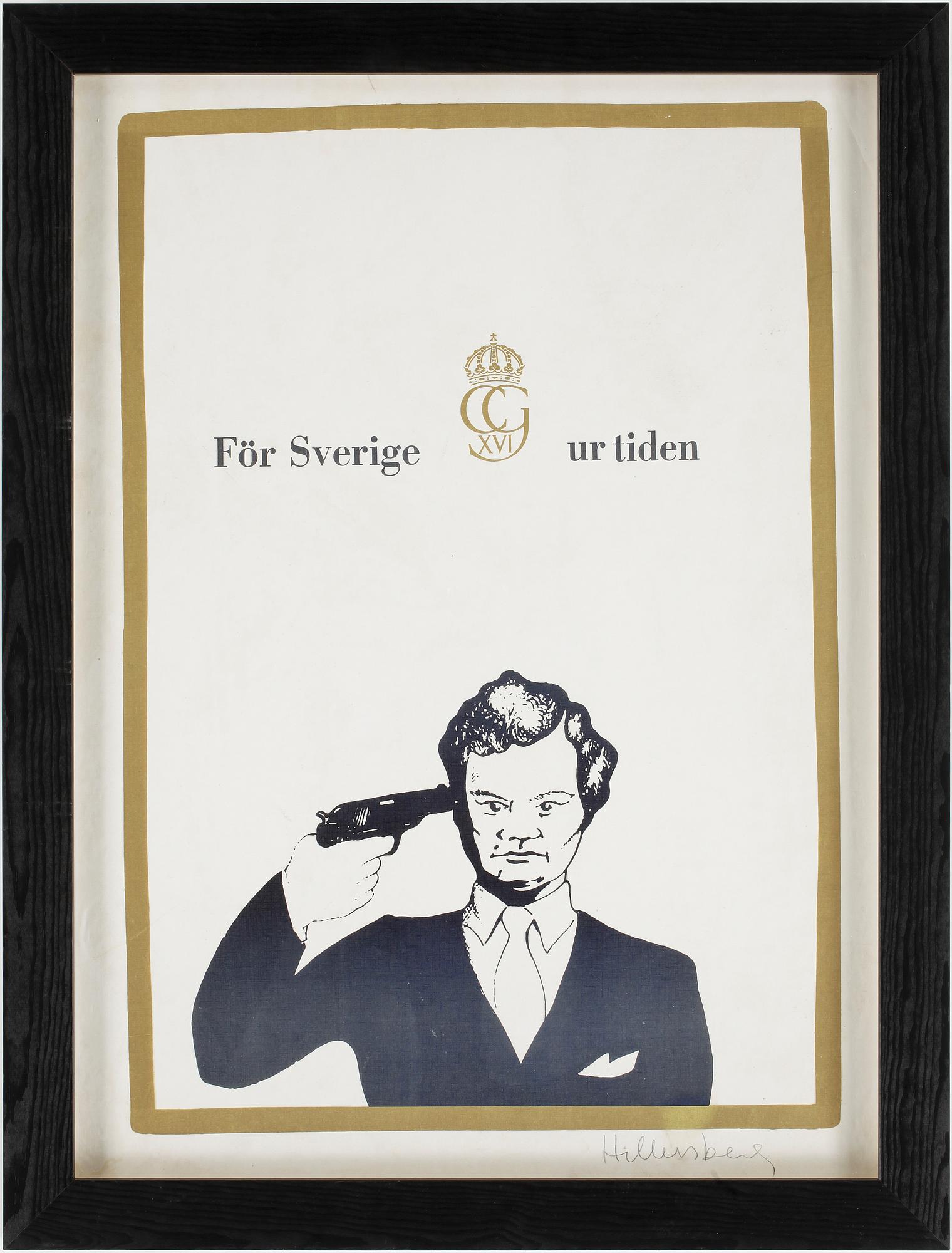 LARS HILLERSBERG, screentryck, signerad.