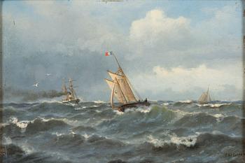 Oscar Kleineh, A seascape.