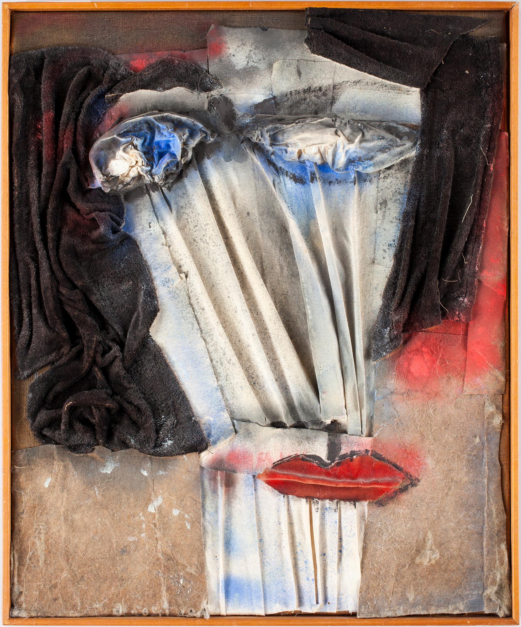 ALINE GAGNAIRE, Blandteknik på duk, sign o dat 1959 a tergo.