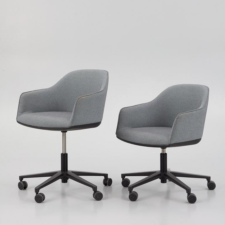 Ronan & Erwan Bouroullec, skrivbordsstolar, ett par, "Softshell Chair", Vitra, 2015.