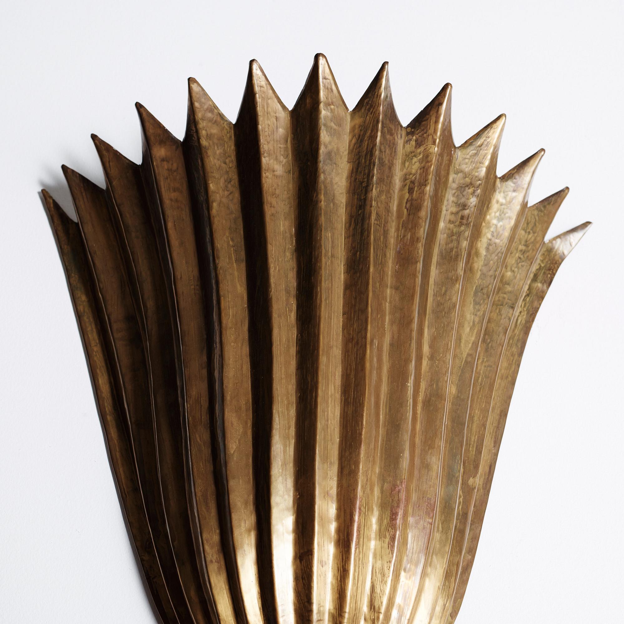 Lars Holmström, a Swedish Grace brass wall light.