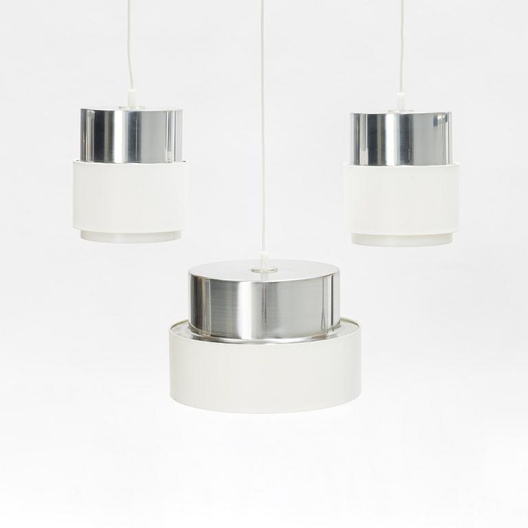 A set of three 'Cylindus' ceiling lights, Luxus, Vittsjö, 1970's.