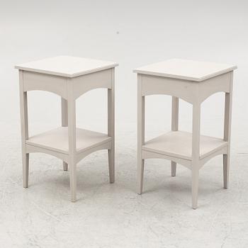 Bedside tables, a pair, contemporary.