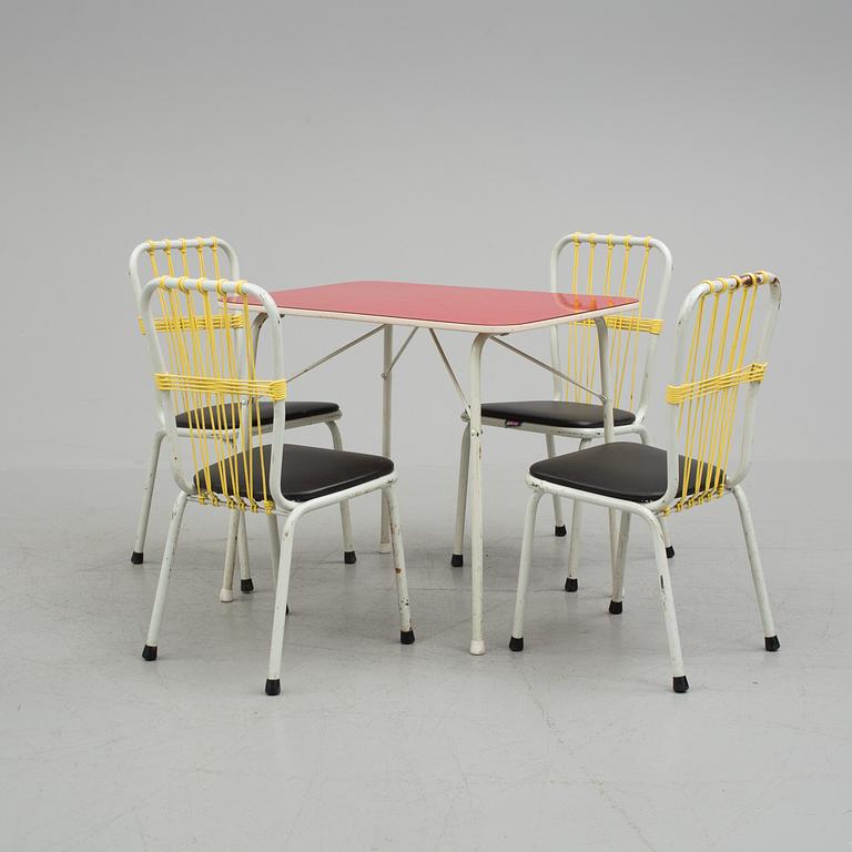 A five piece set of children's furniture from Brio, second half of the 20th century.