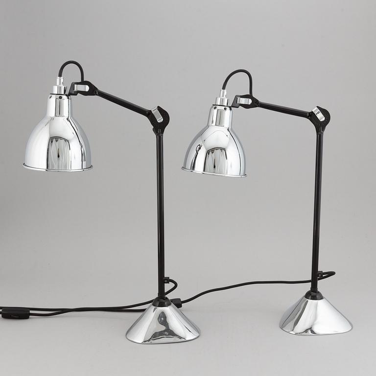 Bernard-Albin Gras, a pair of 'Gras' table lamps, DCW éditions.