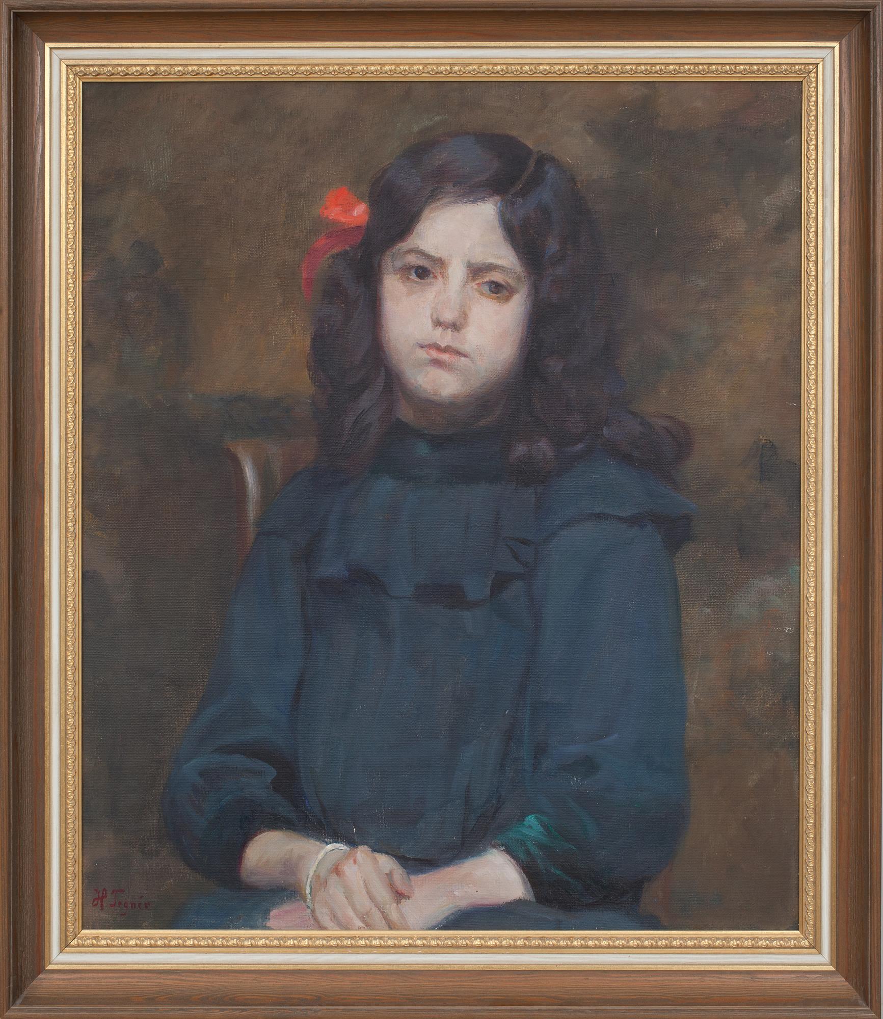 HEDVIG TEGNER, olja på duk, sign.