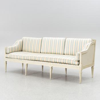 A Gustavian sofa by J. Lindgren (master in Stockholm 1770-1800).