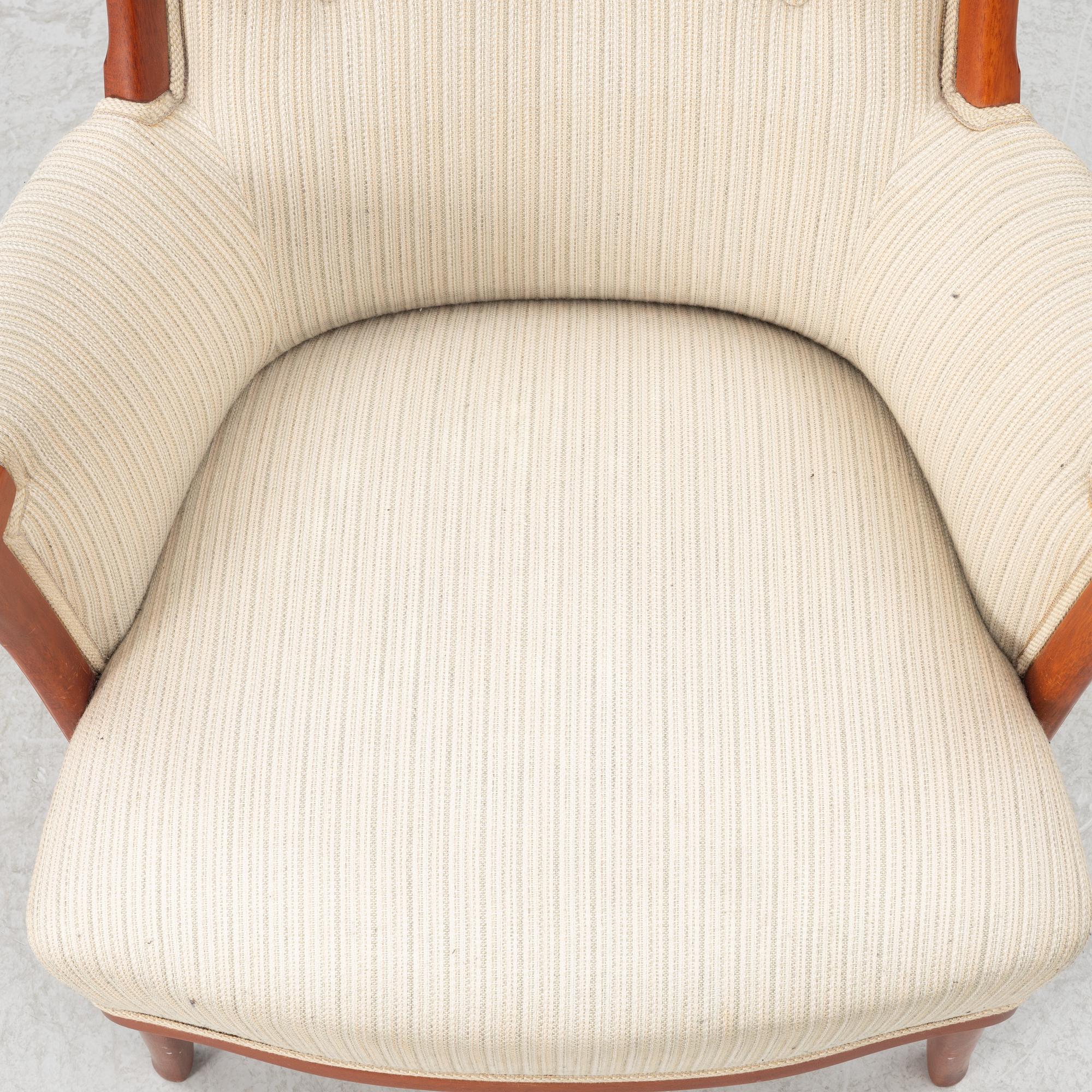 Carl Malmsten, armchair, "Vår Fru", OH Sjögren, late 20th century.