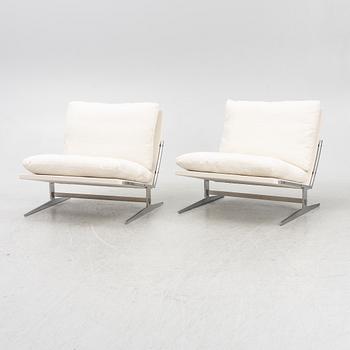 Preben Fabricius & Jørgen Kastholm, a pair of model 561 lounge chairs, Bo-Ex, Denmark, 1960's/70's.