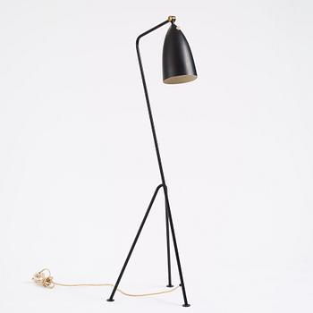Greta Magnusson Grossman, a black lacquered 'G-33' / Grasshopper floor light, Bergboms, Malmö, Sweden 1950s.