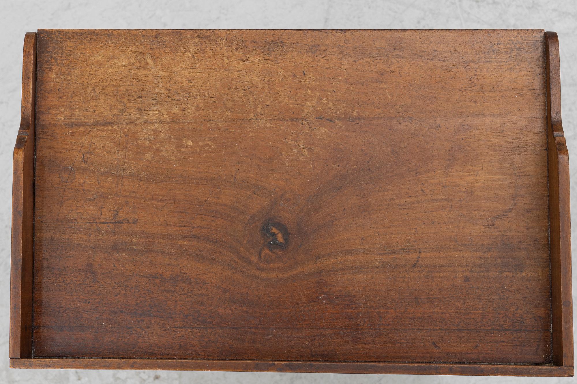 A late Gustavian bedside cabinet, early 19th Century.