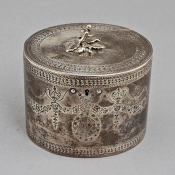 SOCKERSKRIN, silver, William Holmes, London, England, 1778. Vikt 433 g.