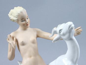 FIGURIN, porslin, Schaubach, 1900-talets andra hälft.