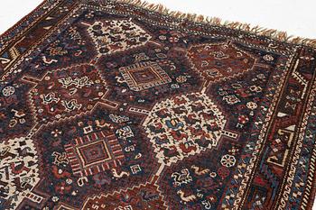 An antique rug, Shiraz, ca. 180 x 155 cm.