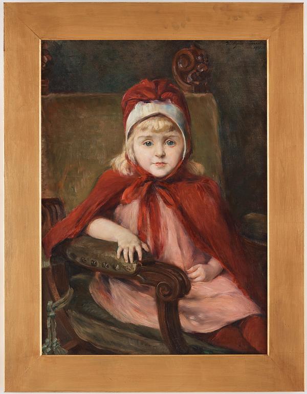 Hildegard Thorell, Portrait of girl in red.